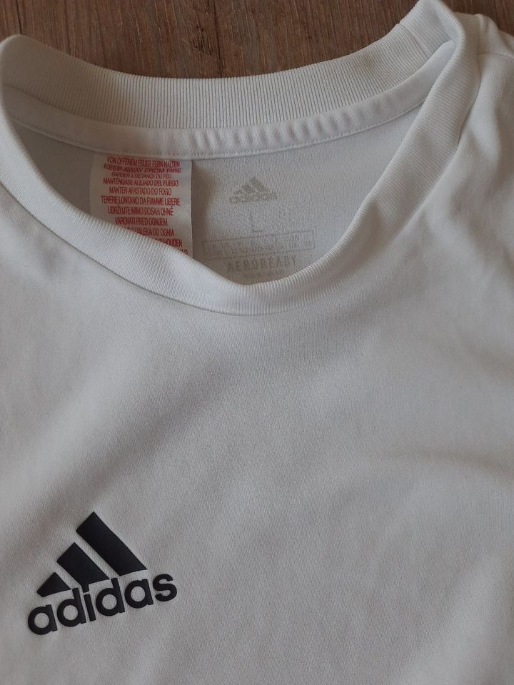 Adidas Sport Shirt Gr.164 , Tshirt weiß in Ferdinandshof