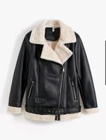 Biker Jacke aus Lammfellimitat Düsseldorf - Stockum Vorschau