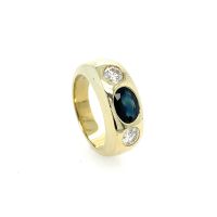 Bandring mit 2,15ct Saphir und 2 Brillanten 1,5ct, 585 (002470) Hannover - Mitte Vorschau