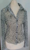 ♡ Chiffon Bluse ♡ Trompetenärmel Kreise langarm Gr. 36/38 Berlin - Biesdorf Vorschau