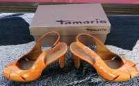Orange Leder Sandalen von Tamaris mit hohem 10 cm Absatz Hessen - Reinheim Vorschau