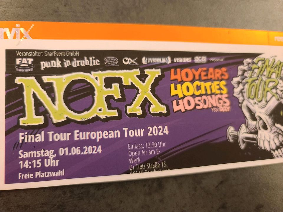 NO FX Final Tour Saarbrücken 01.06.2024 in Nauroth