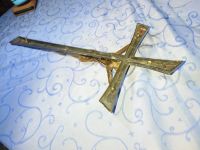 Religiös Kreuz Jesus Kruzifix französische Marke M.Thomas Bronze Baden-Württemberg - Karlsruhe Vorschau