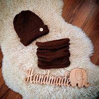 ❤️ NEU HANDMADE KINDER SET Herbst Winter Braun Mütze Loop Schal ❤ Baden-Württemberg - Schelklingen Vorschau