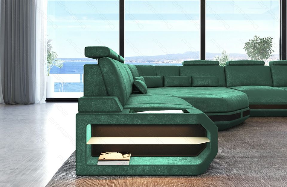 Polster Sofa Wohnlandschaft Asti Mini mit Relaxecke und USB-Port in Berlin