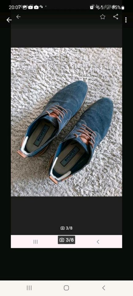 Herren Schnürschuhe Bugatti Gr. 45 blau Guter Zustand!! in Düsseldorf