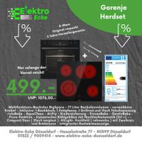 Gorenje Einbauherdset Ceranfeld rahmenlos BigSpace Teleskopauszug Schwarz NEU Düsseldorf - Benrath Vorschau