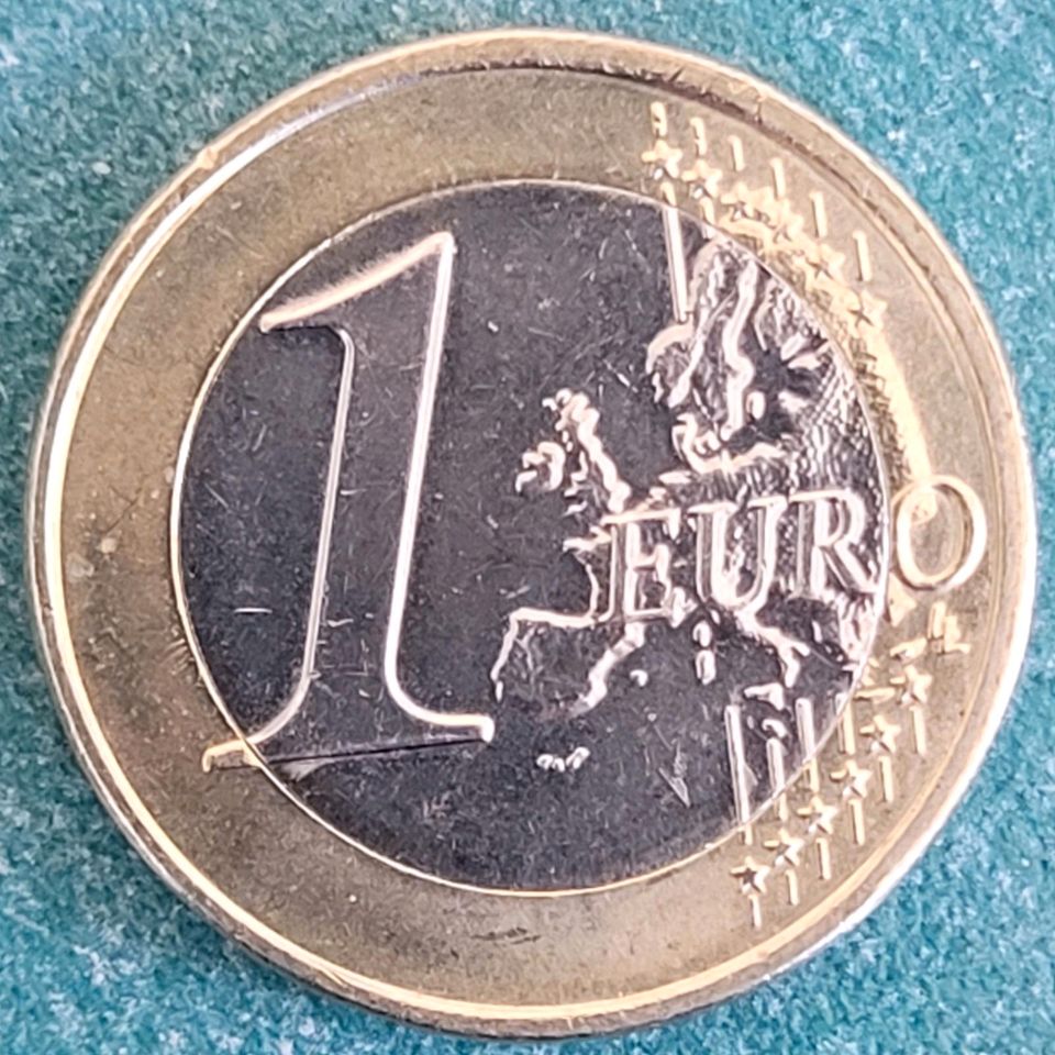 1 Euro Münze Griechenland 2010 in Halle