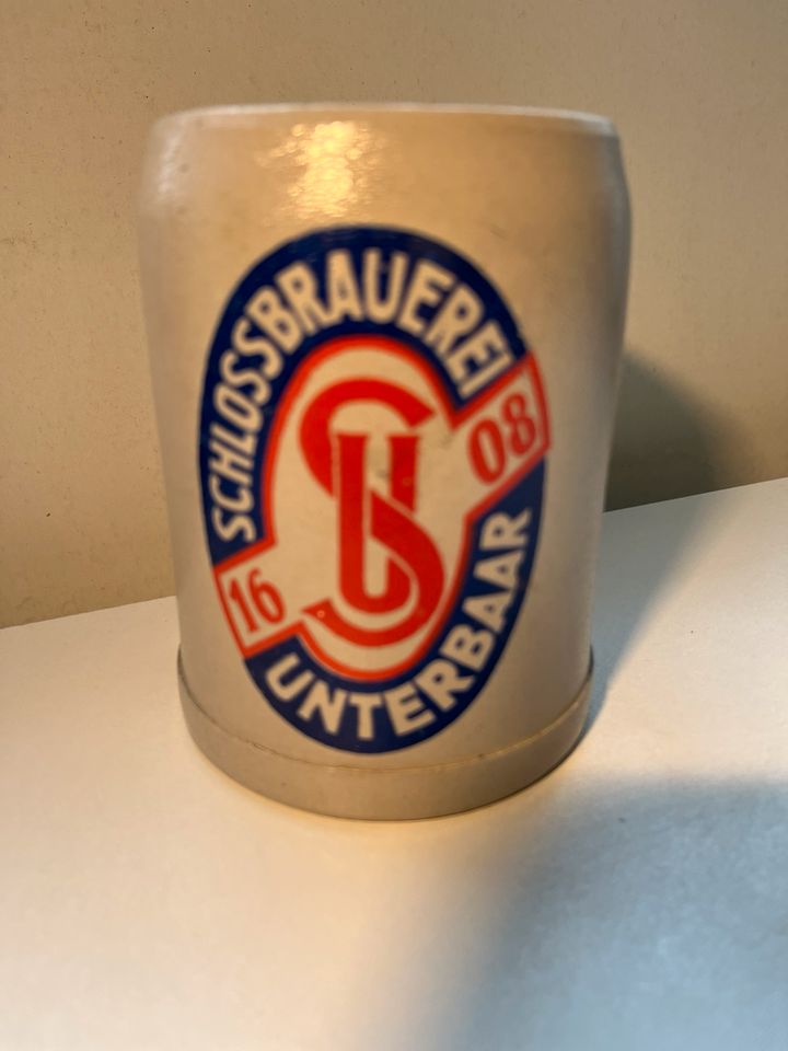 Brauereikrug Bierkrug 0,5 l  Schlossbrauerei  Unterbaar in Genderkingen