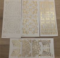 QVC Sticker Aufkleber gold Ornamente Karten Kerzen Thüringen - Gotha Vorschau