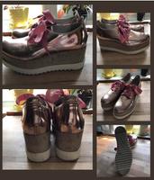 Tamaris Plateau Schnürschuhe in metallic rosé Gr. 36 Nordrhein-Westfalen - Düren Vorschau