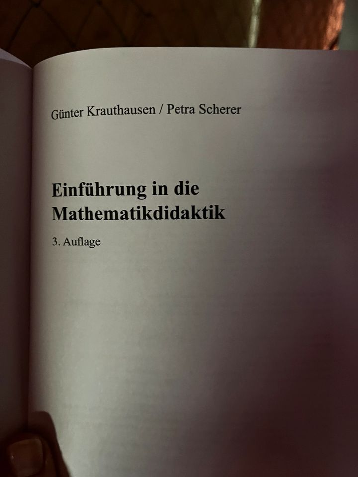 Einführung Mathematik Didaktik Krauthausen in Hamburg