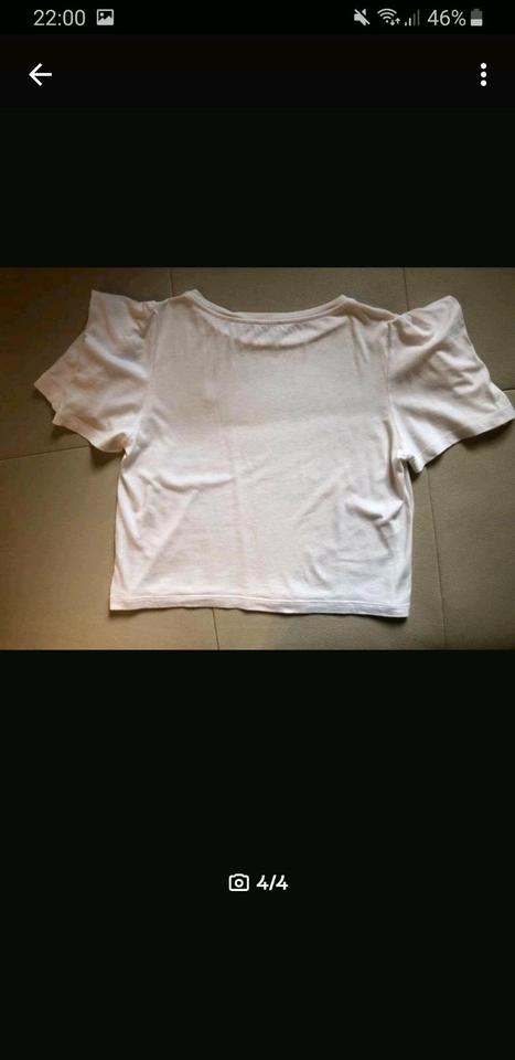 T-Shirt XS 34 NEU United Colors of Benetton Kurzarm weiß in Schondra