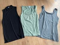 Set Sommer Tops Basic Damen XS 34/36 neuwertig grün schwarz grau Bayern - Barbing Vorschau