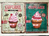 Holzbild Bild Clayre&Eef Cupcake Muffin Törtchen Retro 30x40 Dortmund - Wickede Vorschau