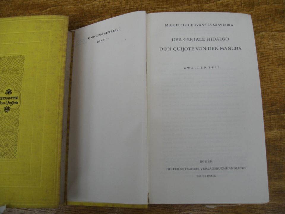 Don Quijote von der Mancha (Teile I und II) - Bücher von 1953 in Lichtenfels