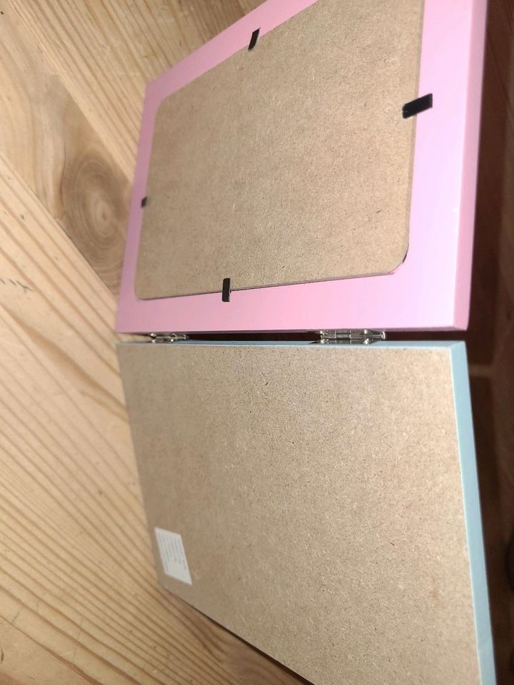 Bilderrahmen Kinderzimmer Mädchen rosa / grau in Bentzin