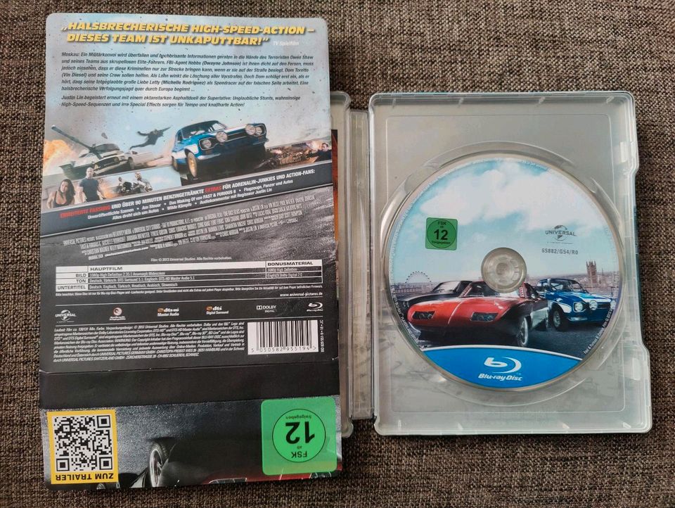 Fast Furious Vin Diesel 1+2+3+4+5+6 Steelbook Limited Blu-ray DVD in Ludwigsburg