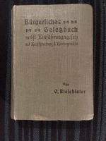 Bürgerliches Gesetzbuch von O. Riesebieter 1907 Nordrhein-Westfalen - Detmold Vorschau