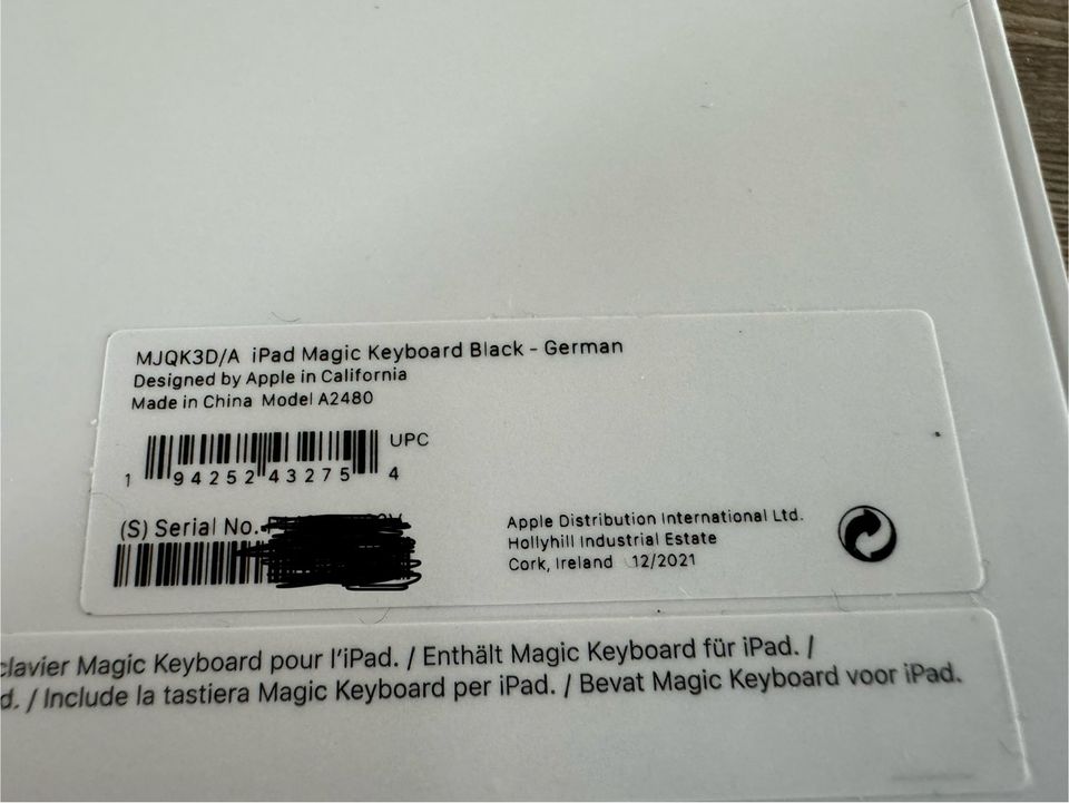 Apple iPad Magic Keyboard Deutsch für iPad Pro 12.9“ 3.-6. Gen. in Zwickau
