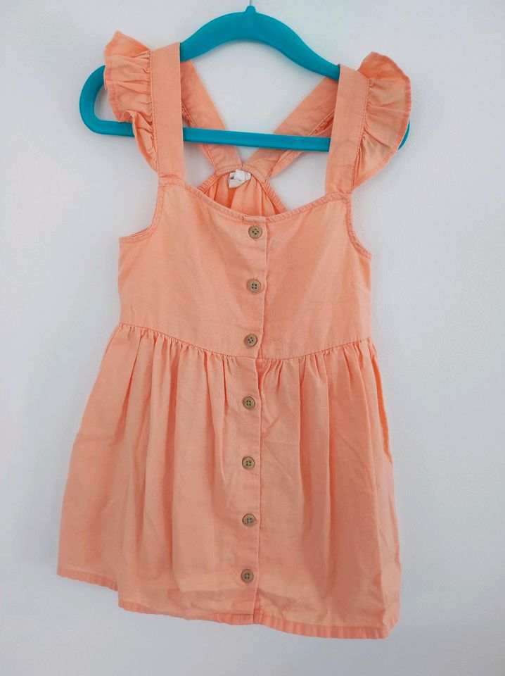 Kleid Sommer Apricot Orange 92 in Koblenz