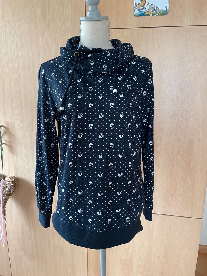 Jean Pascale Sweatshirt Pullover Gr.M Kragen  Langarm Blau Katzen in Tiefenbach Kr Passau