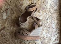 ash italienische plateau sandalen sommer gold beige jute leder Baden-Württemberg - Tübingen Vorschau