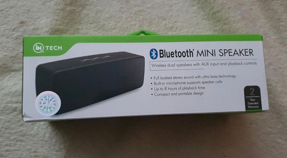 Bluetooth Mini speaker in tech  Lautsprecher OVP in Rathenow