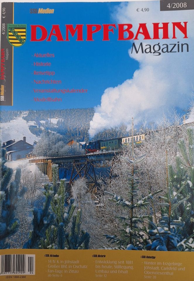 Dampfbahnmagazin 4 / 2008 SBB Medien Sachsen in Oschatz