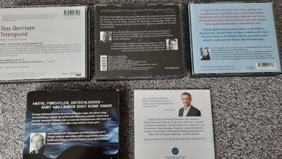 Hörbücher, Hörbuch, CD, diverse  Stück = 3 €; alle 6 = 12 €  Tote in Großhansdorf