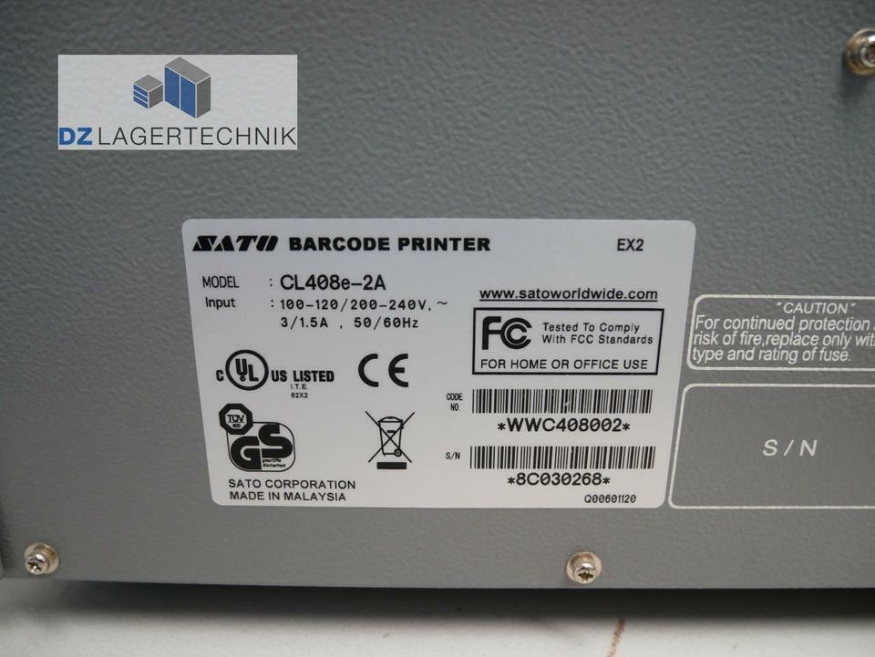 SATO CL408e-2A Etikettendrucker Thermodrucker gebraucht in Burbach