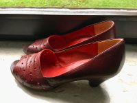 Damenschuhe rot Leder Größe 39 Bayern - Dinkelscherben Vorschau