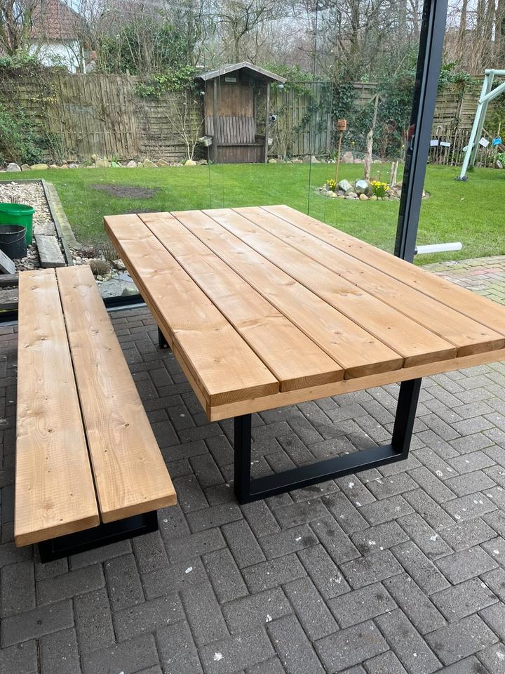 Gartentisch Tisch Esstisch Massiv Gartengarnitur Garten Holz in Neuenkirchen - Merzen