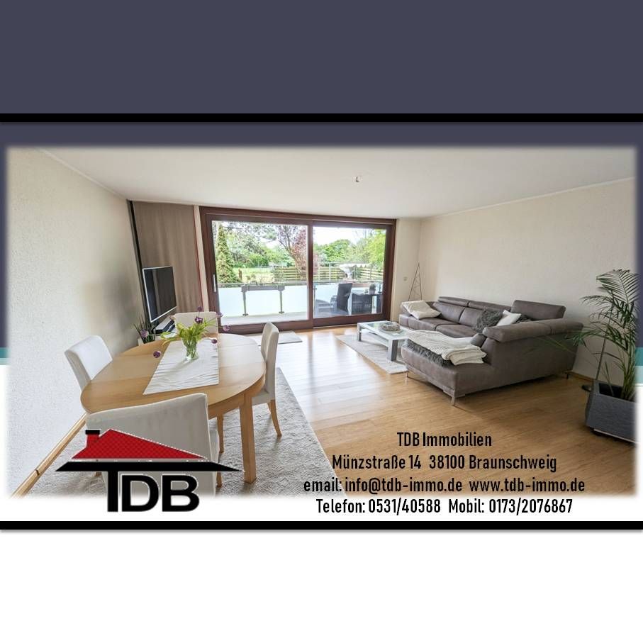 Barrierefreie 3-4 Zimmer Erdgeschosswohnung mit Blick ins Grüne in Klein Gleidingen in Vechelde