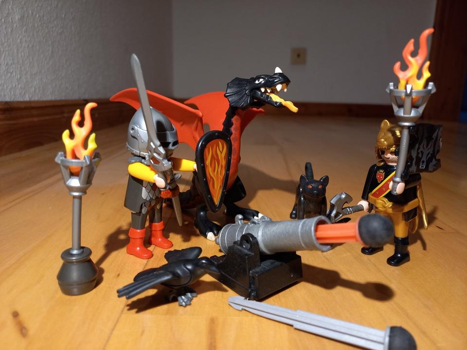 Playmobil verschiedene Sets - Ritter mit Kanone und Drache in Nübel b Schleswig