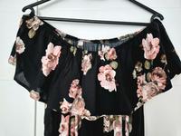 Sommerkleid lang / Kleid Blumen / Carmenkleid Gr. M Sachsen - Hoyerswerda Vorschau