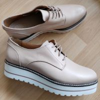 Echtleder Loafers Plateauschuhe Sneaker Schnürschuhe Gr. 38 beige Nordrhein-Westfalen - Steinhagen Vorschau