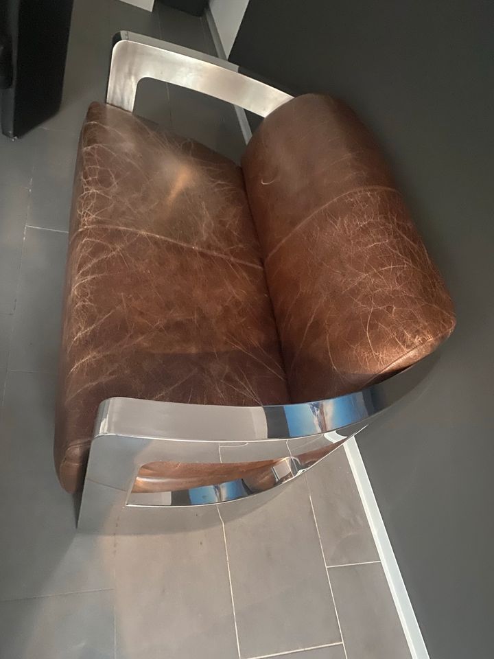 Couch mit 2 Sessel und Glastisch in Leipzig