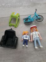 Playmobil Fahrrad Kind Frau Mädchen Anhänger Helm Ständer Hessen - Obertshausen Vorschau