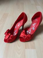 Damenschuhe, Pumps, Satin Peep Toes High Heels Sachsen - Krostitz Vorschau