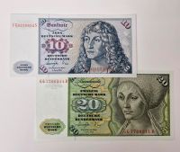 Banknoten Geldscheine Mark 10 DM 1977 20 DM 1977 aUNC Bayern - Senden Vorschau