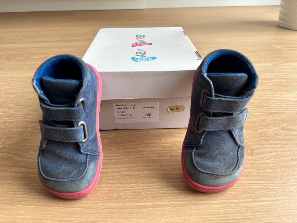 Baby Bare Febo Fall Navy Pink Barfußschuhe Gr. 24 in Duisburg