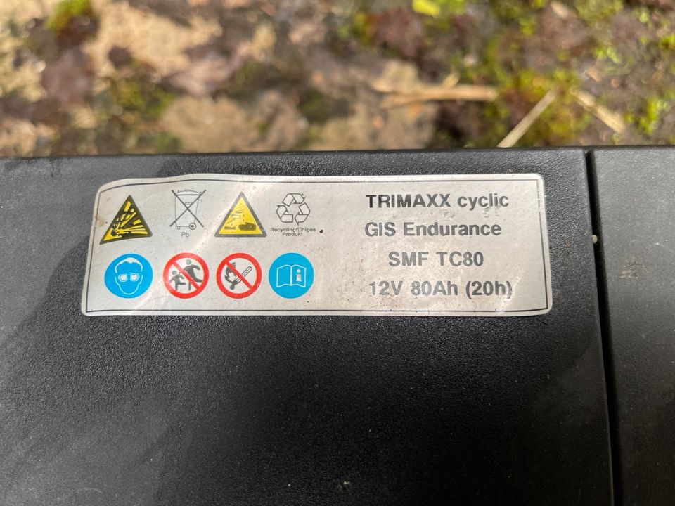 Batterie Trimnaxx cyclic Gis Endurance SMF TC80 12V 80Ah 20h in Aschaffenburg