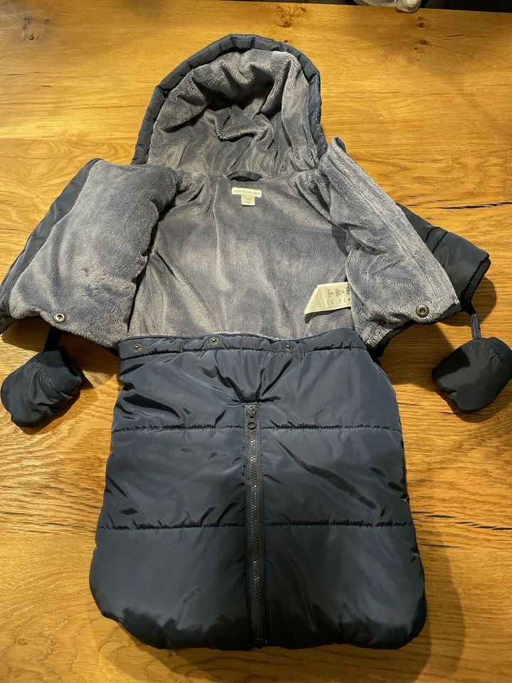 3 in 1 Fußsack, Winterjacke, Wintersack, Schneeanzug 60 cm in Höhenkirchen-Siegertsbrunn