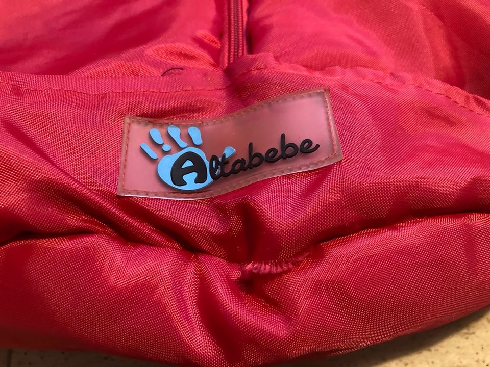 Altabebe Wintersack Fußsack 74cm rot/schwarz in Frankfurt am Main