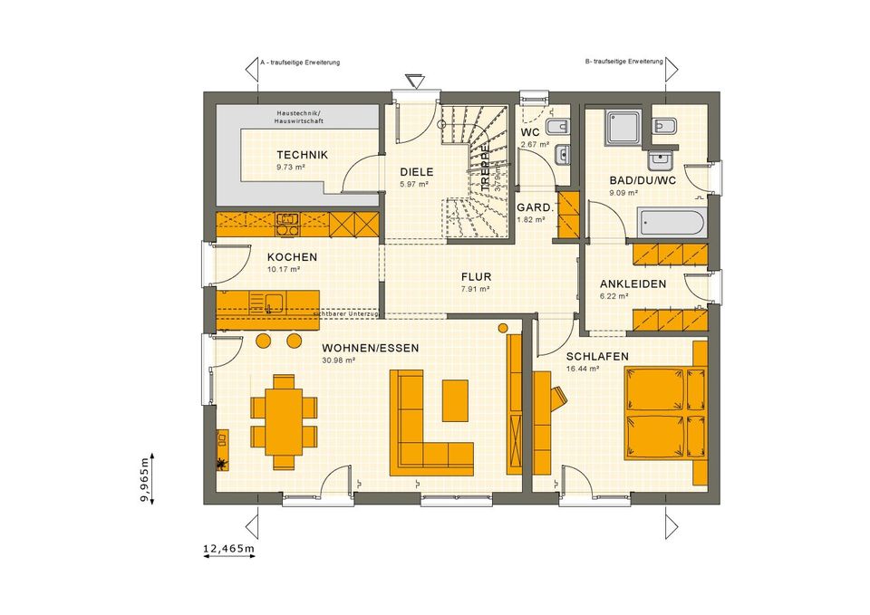 Riesiges Einfamilienhaus mit PV und Speicher und schickem Walmdach in Hamburg
