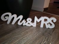Mr & Mrs Hochzeit Deko Schriftzug weiß Baden-Württemberg - Starzach Vorschau