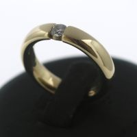 Solitär Diamant Spannring 585 Gold 14 Kt  Gelbgold Damen Goldring Innenstadt - Köln Altstadt Vorschau