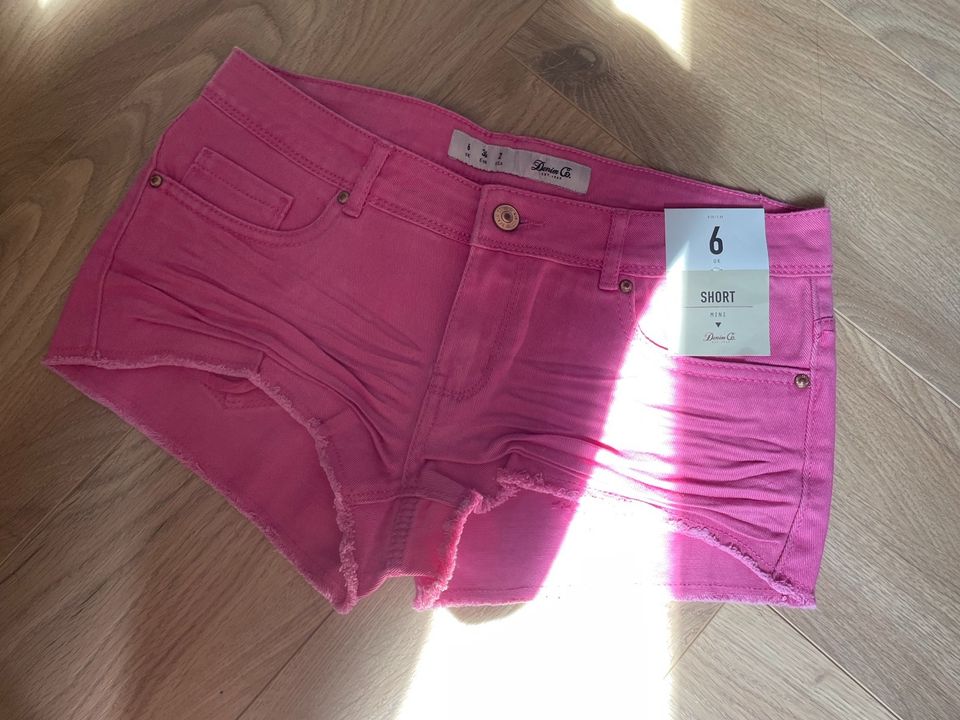 High Waist Shorts kurze Hose Bermudas Hotpants pink 36 S Hot Pant in Eschborn