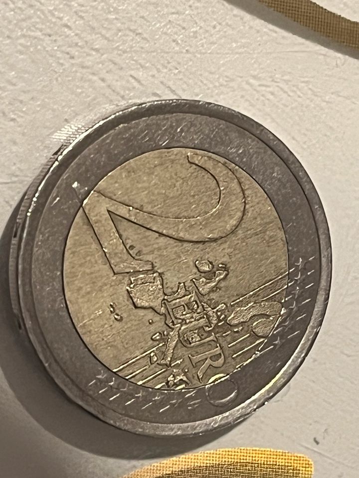 2 Euro Münze Portugal 2002 Fehlprägung in Elsenfeld